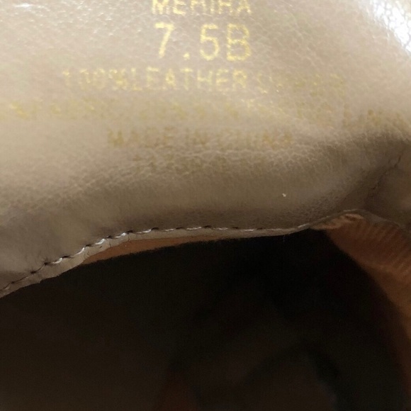 Lauren Ralph Lauren Mehira Leather Suede Booties Sz. 7.5 Tan Brown Equestrian - Picture 6 of 7